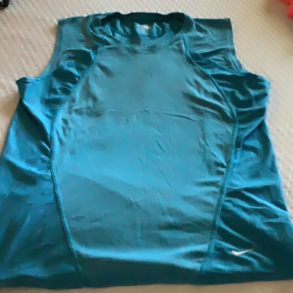 Nike Turquoise Sleeveless Sports Top